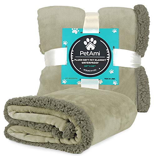 PetAmi Waterproof Dog Blanket for Bed, Couch, Sofa Waterproof Dog Bed
