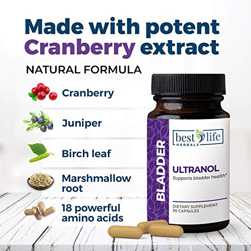 Ultranol Total Bladder Support Natural Cranberry Supplement for