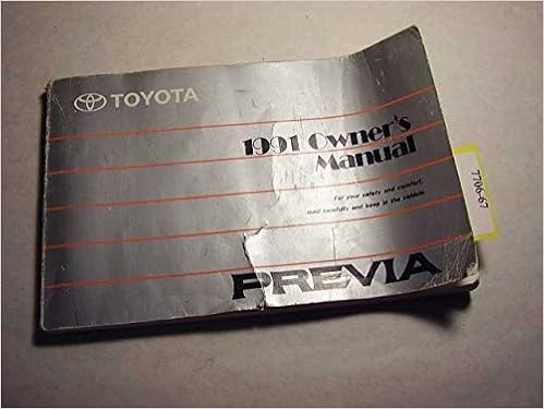 1992 Toyota Previa Repair Manual Online Download