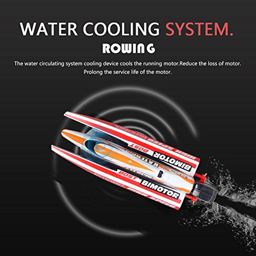 Wenasi Remote Control Boat for Outdoor Pools & Lakes 2.4GHz High Speed RC Racing Boats for Adults & Kids Children's Day Gift - Thumbnail 3