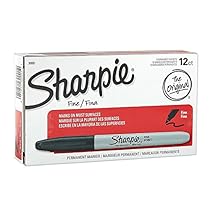 Sharpie Fine Point Permanent Markers, 24 Markers (2 X Box's of 12), Black (30001)