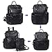 Jack&Chris Soft PU Leather Backpack Handbags for Women Satchel Shoulder Bag, WB212C