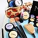 FLY 3PCS Makeup Tools Loose Powder Eye Shadow Design Cake Mold,Pink