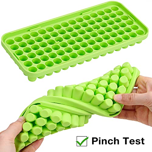 Webake Silicone Ice Cube Tray With Lid Small Ice Nugget Molds 90 Grids Mini Tiny Crushed Ice Trays 2 Pack For Chilled Drinks Whiskey Cocktails Stackable Bpa Free Pricepulse