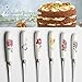 HOBO Dessert Flatware Set Herb Garden Ceramic Stainless Steel Dessert Set 14 Piece Dessert Serving Set Serving Utensils (6 Pastry Forks,6 Tea Spoon,1 Bread Knife,1 Cake Shovel)