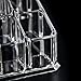 Boxalls Rain Cosmetic Organizer for Vanity Cabinet to Hold Makeup, Beauty Products - Clear with 20 Compartments