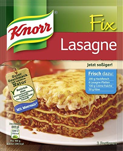 Knorr Fix Lasagne (Lasagne al forno) 3 Bags
