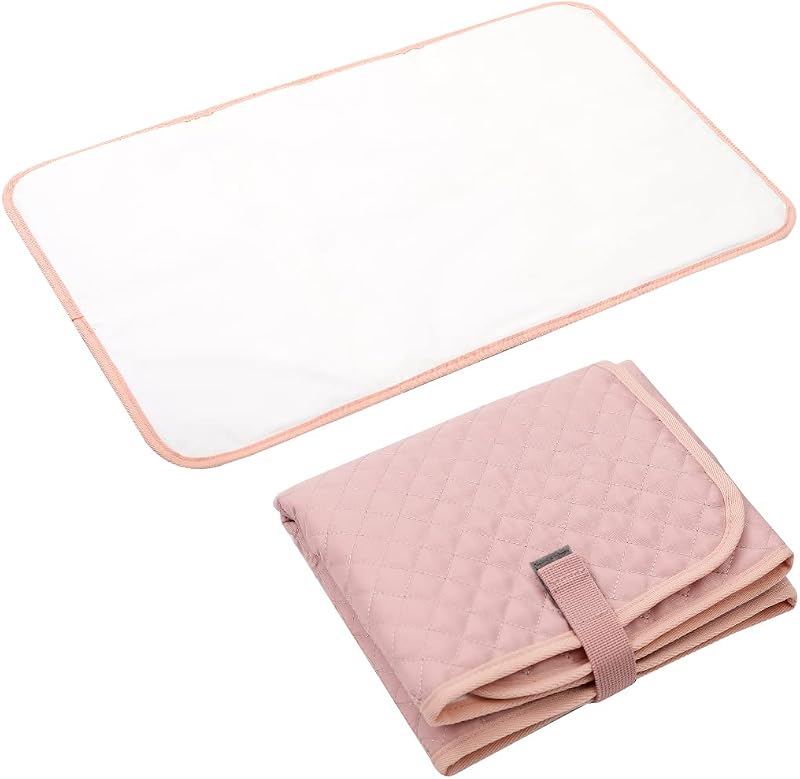 Lekebaby Foldable Baby Change Mat Pink 70x40cm Travel Portable