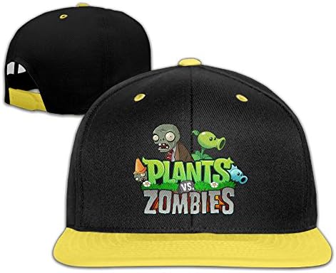 YOUDEE Kid's Plants Vs Zombies Adjustable Snapback Hip-hop Baseball Cap Yellow