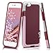 iPhone 6s Plus / 6 Plus Case, LoHi [Extra Front Raised Lip] Hybrid Impact 3 Color Shockproof Rugged Soft TPU Hard PC Bumper Cover 5.5 Inch Wine Red
