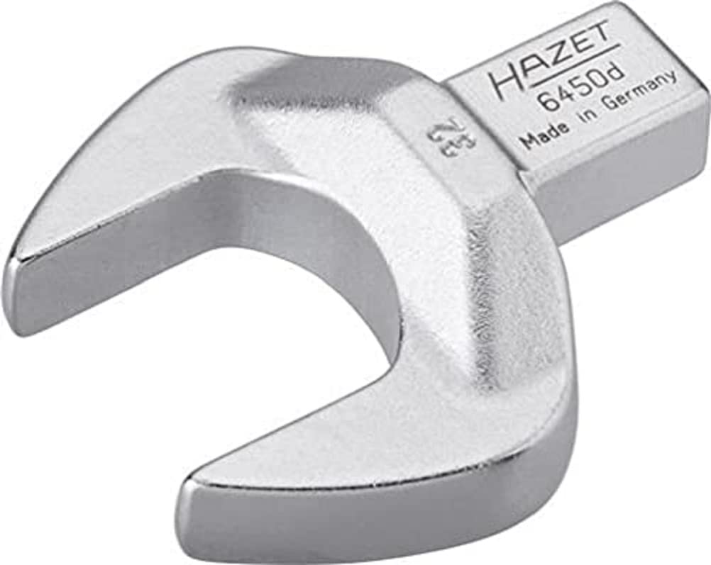HAZET 6450D-32 71.5 mm Hexagon Profile Insert Open-End Wrench - Chrome-Plated
