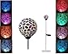 Solar Colorful Flower Petal Ball Lights, Solar Power Multi-Color Color Changing LED Mosaic Glass Ball Decorative Garden Lamp