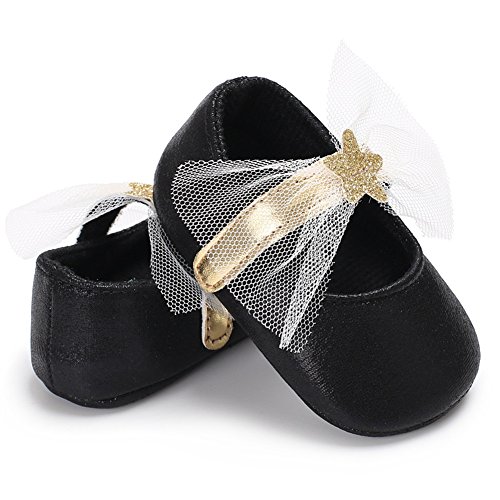 Fire Frog Baby Girls Mary Jane Shoes Stars Bow Wedding Princess Dress Costume Infant Toddlers Prewalker