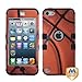 MyBat Basketball-Sports Collection/Black TUFF Hybrid Protector Cover for iPod touch 5