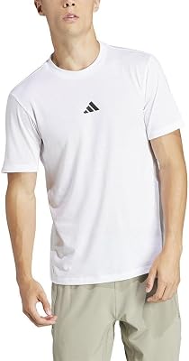 Hombre Workout Logo tee, White/Black, M