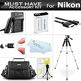 Essential Accessories Kit For Nikon COOLPIX P900, P610, P600, B700 Wi-Fi Digital Camera Includes Replacement (2200maH) EN-EL23 Battery + Ac/Dc Charger + Micro HDMI Cable + Case + 57