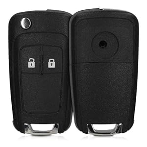 kwmobile autosleutelcover compatibel met Opel Chevrolet 2-knops inklapbare autosleutel – vervangende sleutelbehuizing…