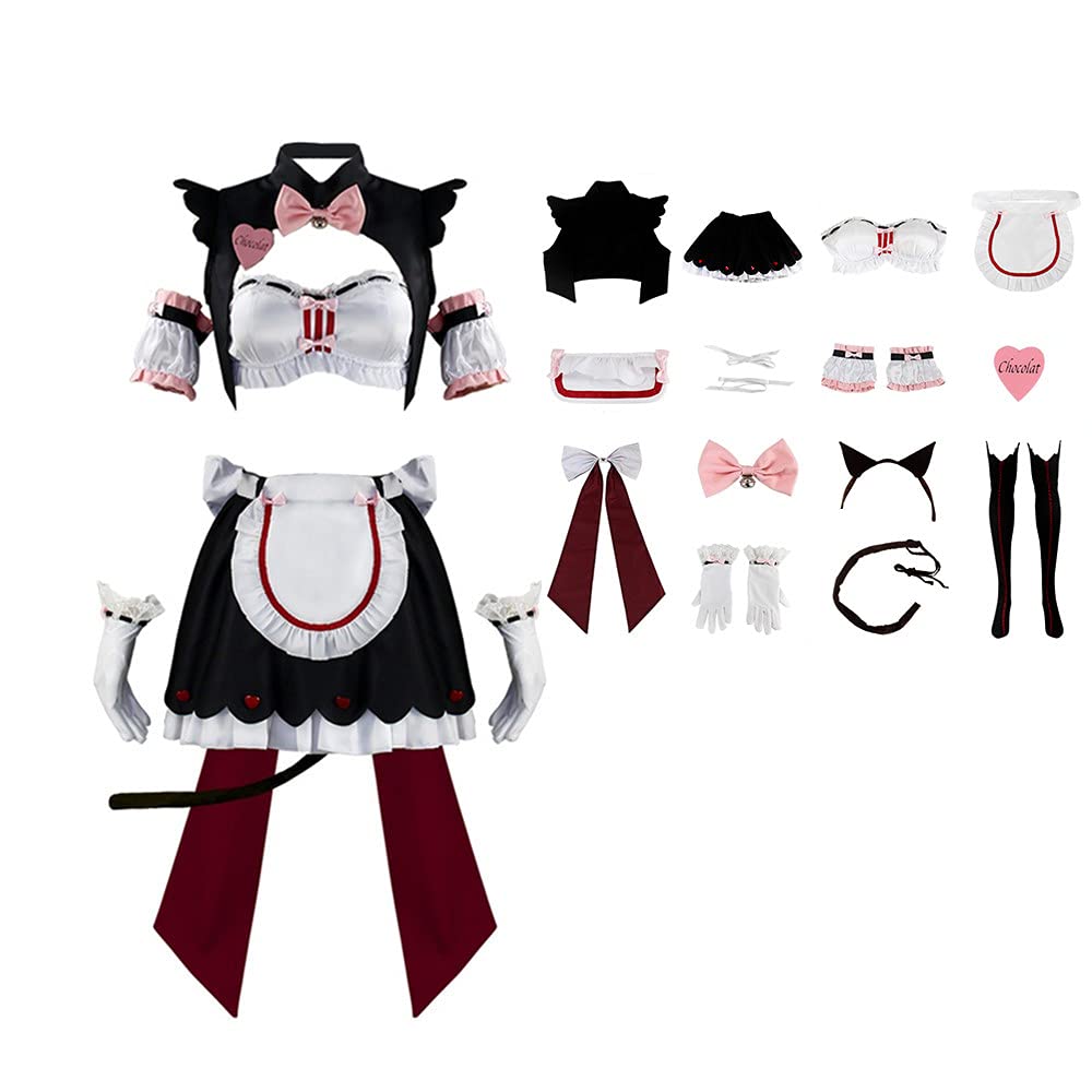 Buy Women's Cat Ear Maid Outfit Cosplay sissy Maid Dress girl Lolita