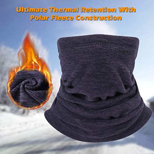 image for CUIMEI Fleece Neck Warmer Gaiter (3 Pack / 2 Pack / 1 Pack) - Windproo