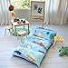 Butterfly Craze Futon Floor Bed Lounger Cover - King Size Cars Blue - Fits 5 King Pillows & Transforms Into Floor Mattress & Sleeping Pad - Machine Washable Polyester Cover