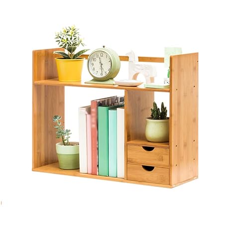 Amazon Com Yxq Bookshelf Small Bookshelf With Drawers Wooden