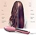 Hair Straightening Brush Beard Straightener Brush -Fast Natural Straight Hair Styling with Anti Scald/Scalp Massage/Auto Shut Off -Portable Straightening Comb for Home and Travel Gift for Women Girl