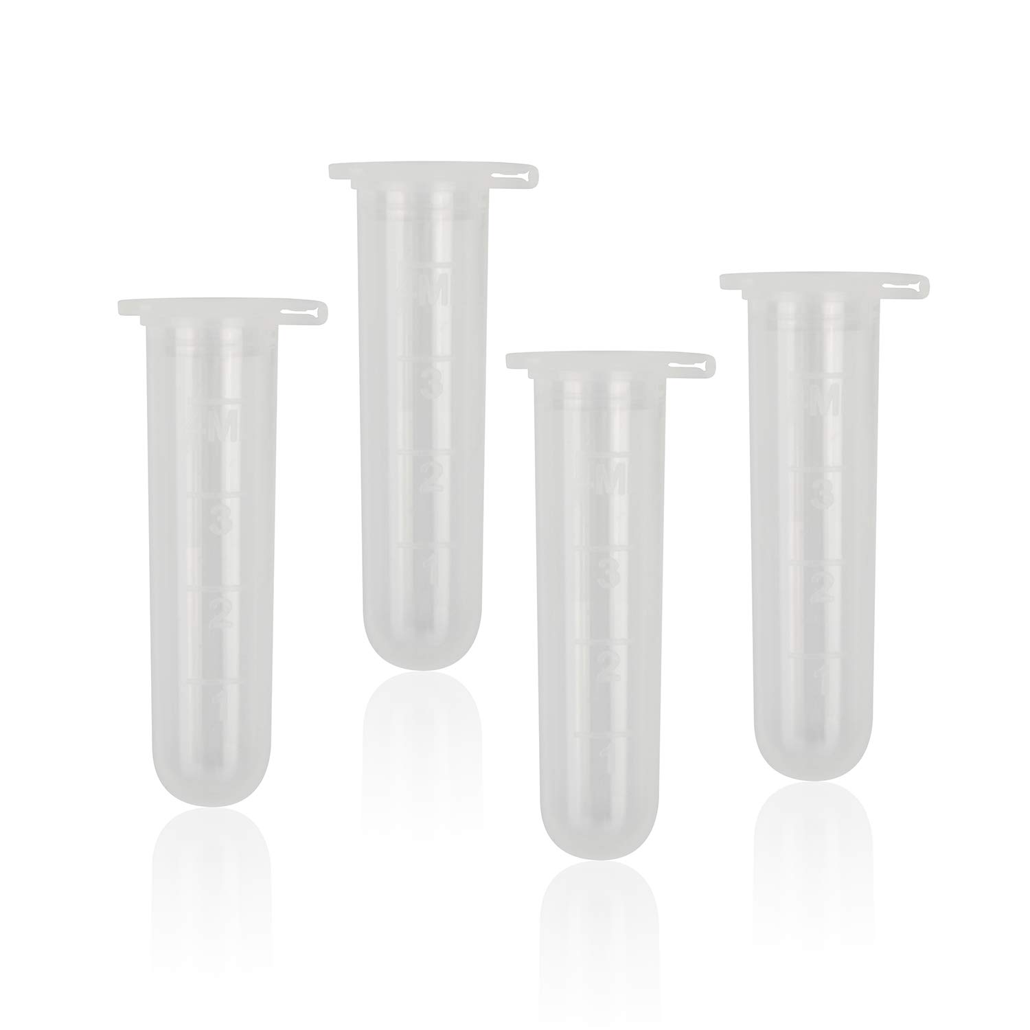 Rowiz 5ml plastic EP Lab Centrifuge Tube Vial Test Tube,Sample Bottle Test Tube with Round Bottom, Liquid Test Bottle with Graduation and Cap Packaging 50 PCS — image 1
