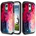 Galaxy S4 Case, TownShop Paint Clouds Design Hard Impact Dual Layer Shockproof Bumper Case For Samsung Galaxy S4 (i9500)