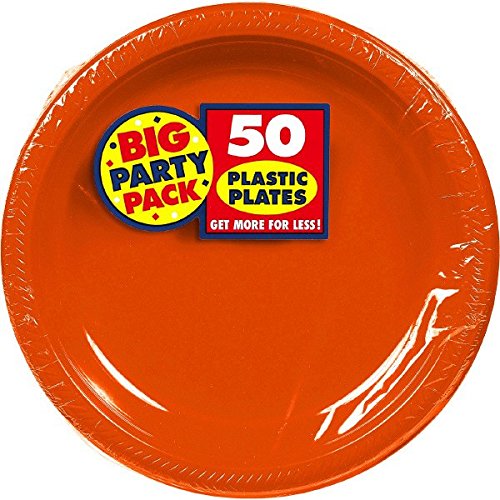 Big Party Pack Orange Peel Plastic Plates | 10.25