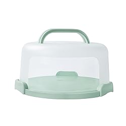 SETLUX 10in Plastic Cake Carrier with Handle, Round