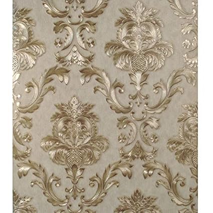 Kykdy Carta Da Parati Damascata Classica Di Lusso Con