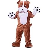 Plush Dog Mascot Costume Puppy Character Outfit Bulldog Costume Adult