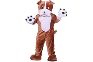 Plush Dog Mascot Costume Puppy Character Outfit Bulldog Costume Adult