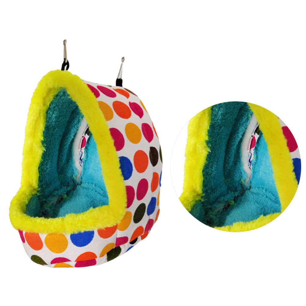 ULTECHNOVO Thicken Plush Pet Bird Hut Nest Hammock, Creative Winter Warm Nest Parrot