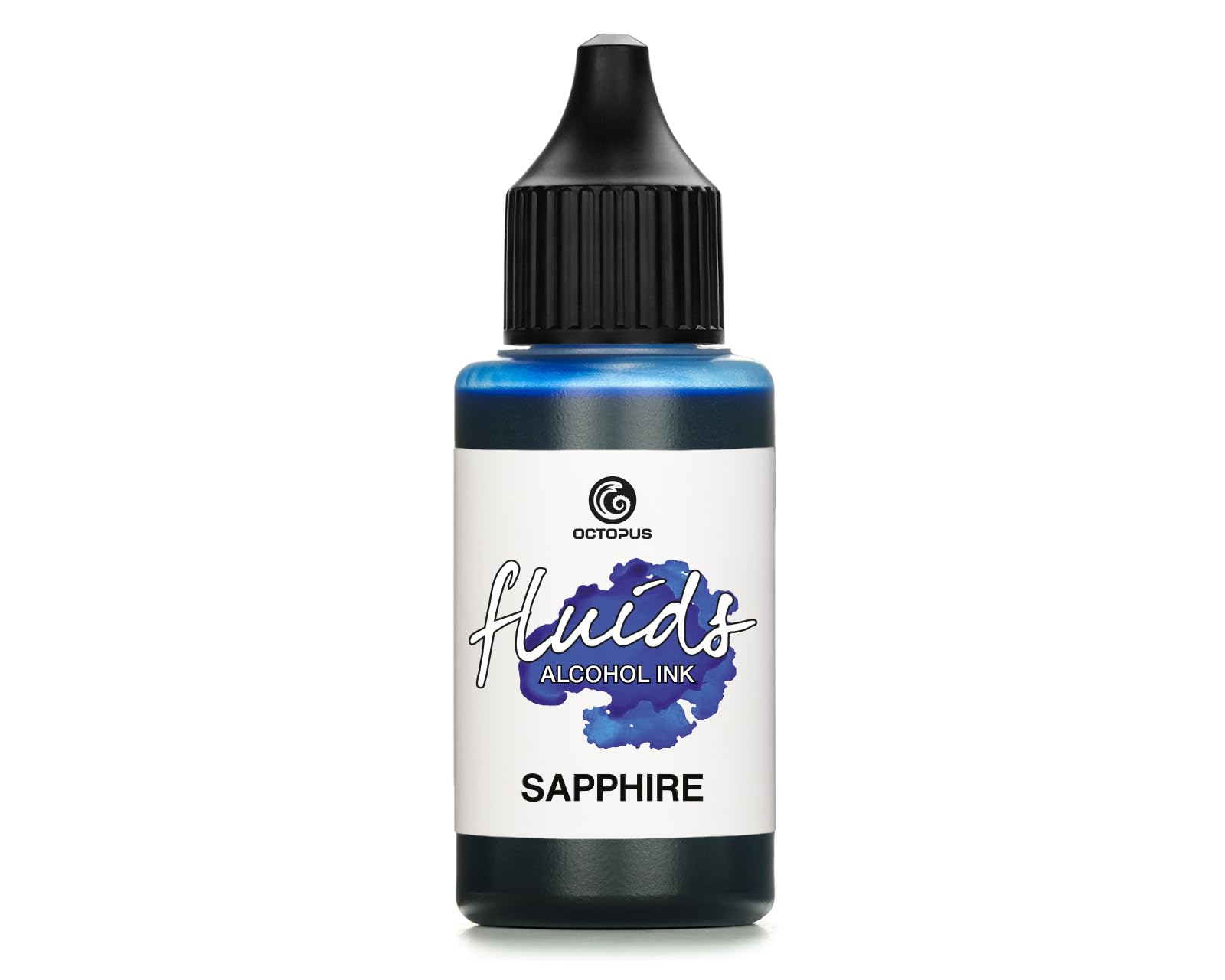 30ml Fluids Alcohol Ink Blue Sapphire for Fluid Art and Resin, Blue