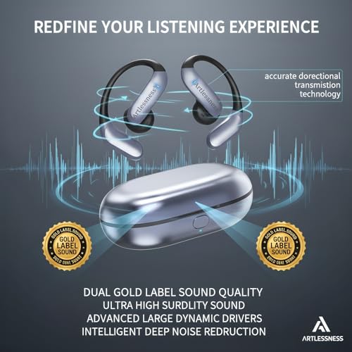 4-in-1 Latest AI Bluetooth Translation Earbuds, Real-time Translator of 164 languages; No subscription required; Powerful Bass & Full-Range Frequency Response, Premium Audio with Innovative Technology
