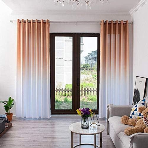 Opaque Curtain - Gradient Colored Curtains/Thermal Curtain Anti-Cold Insulation with Eyelet Window Decoration Bedroom/Living Room/Balcony - 150 270 cm