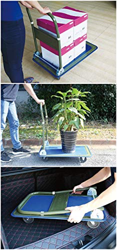 image for Olympia Tools 85-180 300LB Folding Rolling Flatbed Cart Hand Platform 