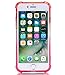 BAISRKE Clear Case for iPhone 7 Plus, Slim Shock Absorption Protective Case Soft TPU Bumper & Hard Plastic Back Cover Phone Cases for iPhone 7 Plus / 8 Plus 5.5 inch - Red Pink Gradient