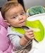Baby Bibs Waterproof Silicone Bib - Rubber Bib for Kids - Toddler Feeding Pocket Girls Boys Unisex - Set of 2 colors (Green/Yellow) + bonus Sponge!