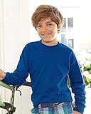 Hanes 5546 Youth TAGLESS Long-Sleeve T-Shirt (Unit Per Pack)