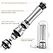 Salt and Pepper Shakers, SURPEER Manual Pepper Grinder with Adjustable Ceramic Grinding Core, Stainless Steel and Acrylic Glass - Easy to Use Pepper Mill for Spice(Meat Thermometer Included) - 2 Sets