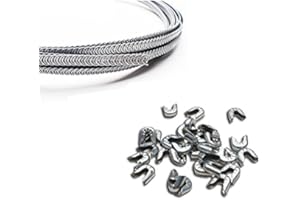 ITEM4EVER Spiral Metal Boning - 10 Yards, 1/4" + 24 Tips