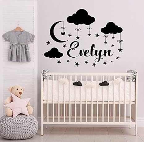 above crib decor girl