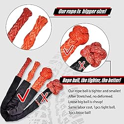 TOUGH 2 Pcs Synthetic Soft Shackle 1/2 Inch x 22