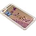 iPhone 6 Case, iPhone 6S Case, EMAXELER 3D Creative Design Flowing Liquid Floating Bling Shiny Butterfly Liquid Protective Polycarbonate Hard Case for iPhone 6/6S+Stylus Pen(Butterfly,Pink)
