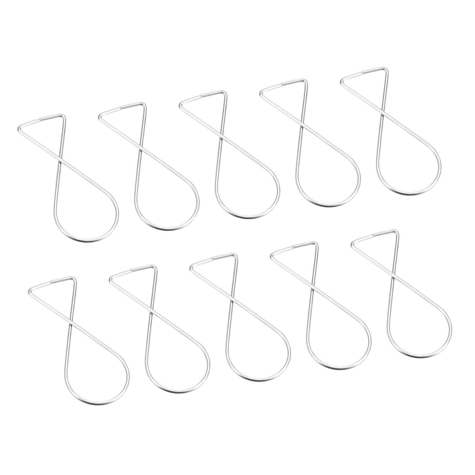 YOKIVE 20 Pcs Ceiling Hooks Clips, Stainless Steel Drop Hangers Hanging DIY Crafts Decoration, Great for Home, Office, Store (Silver, 2.5x1.1x0.5-Inch)
