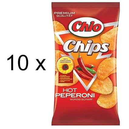 Chio Chips Hot Peperoni Glutenfrei Vegetarisch Vega Produktbild-Vorschau 11