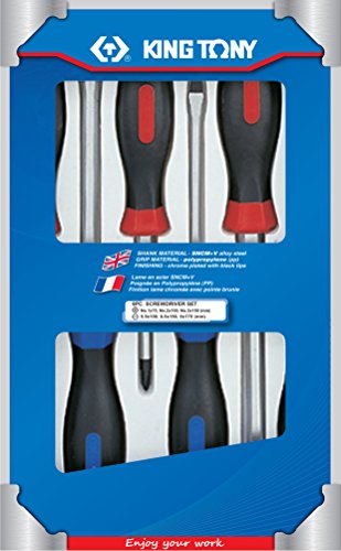 KT Pro Tools 30206MR 6-Piece Screwdriver Set with Color Box