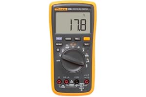 Fluke 17B+ Digital Multimeter, for Electrical Applications, Measures AC/DC Voltage 1000V, Current Measurements to 10A, Resist